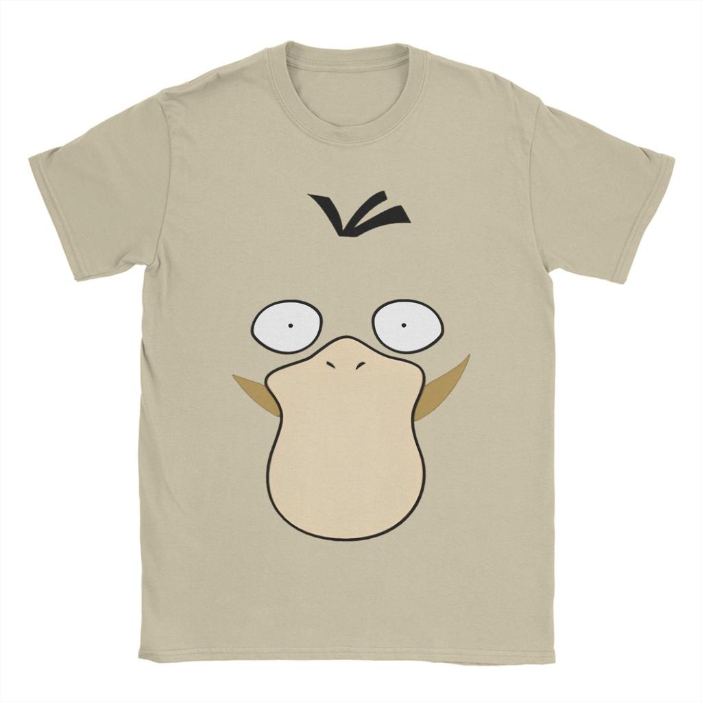 Unisex WoUnisex Psyduck Retro Artwork T Shirt Pokemoned 100 Cotton Clothes Fashion Short Sleeve Crew Neck Tee Shirt Unique TShirts