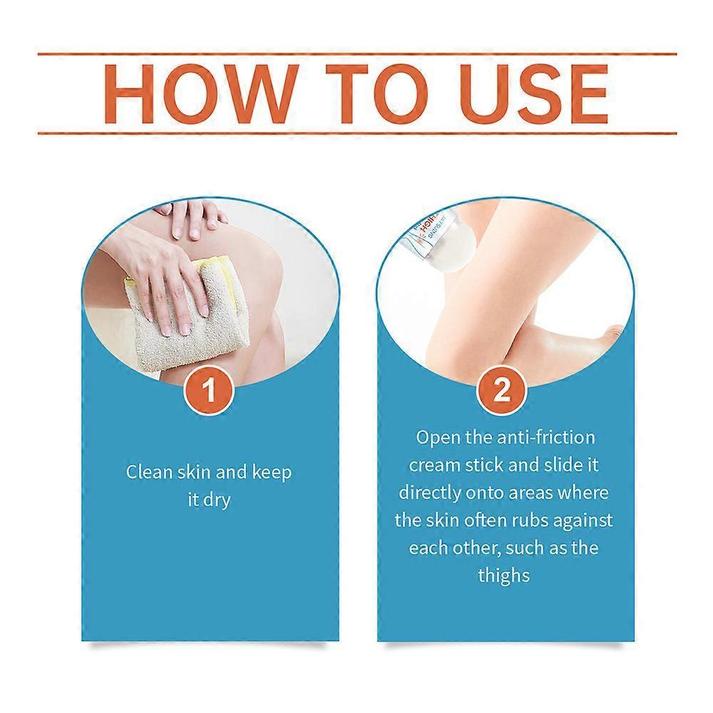 Thigh Rescue Anti-chafe Stick, Anti Chafe Balm, Anti Chafe Stick, Waterproof Glide Anti Chafing Stick, Thigh Chafing Prevention