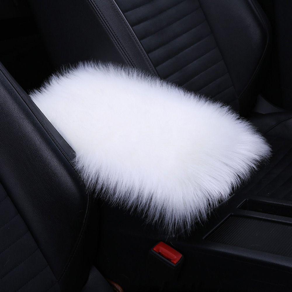 Car Plush Armrest Cover Armrests Storage Box Mats Arm Rest Protection Cushion Arm Rest Console Pad