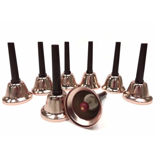 Zen-On Hand-Operated Music Bells, 8-Note Set, Pink Gold, ZMB-8PG