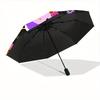 1pc Halloween Hello Kitty Automatic Cute Umbrella 8-Bone Design Compact Gear for Outdoor Travel, Perfect Helloween Chrismas Gift for Friends or Family