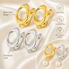 1 Pair Irregular Oval Hoop Earrings Nickel Free Oval Earrings New Jewelry Making  Daily Wear