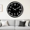 Cartoon Design Digital Wall Clock Special Design Wooden Round Clock  Home Decoration
