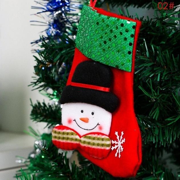 Рождественские носки Санта-Клауса милые украшения фестиваль вечеринка рождественская елка висячие украшения украшения декор