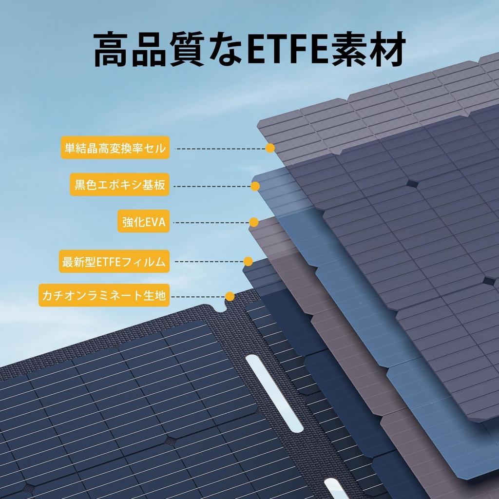 Solar ETFE Power Generation Solar Solar DC Output IP67 Waterproof and Thin and Solar Power Solar Car Solar Portable Power Suitable for Outdoor