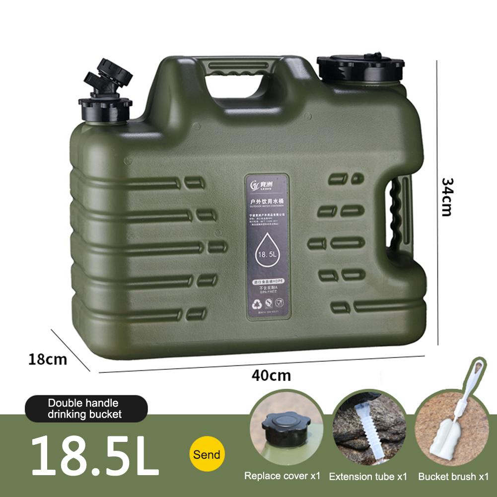 Ведро для воды для кемпинга объемом 18/12/10/5 л, портативный автомобильный бак для воды, большая емкость с краном для кемпинга, приготовления пищи, пикника, походов
