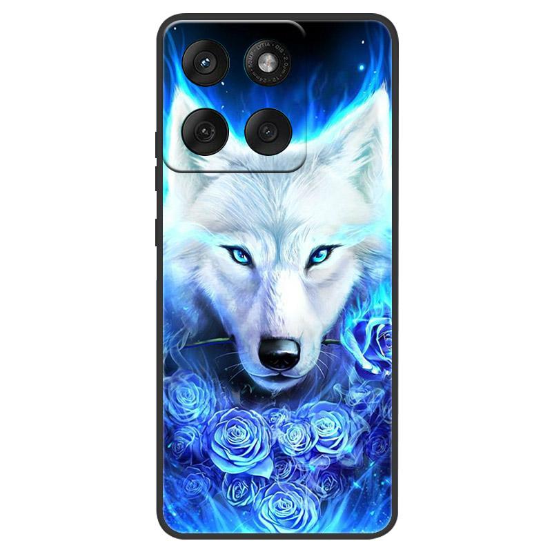 For Motorola Edge 60 60s Pro Case XT2507-1 Cool Fashion Wolf Lion Phone Case For Moto Edge60 Edge60s Pro Soft Silicone TPU Cover