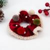 Сезонные плюшевые резинки для волос Удобные резинки-скранчи с рождественским настроением Праздничные украшения для волос для женщин