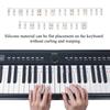 61 клавиша, цветной маркер для фортепиано, силиконовые полоски, без пасты, без клея, накладка для начинающих/детей с чехлом