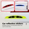 AABGX1 For Benz 4PCS Car Door Reflective Stickers Safety Warning 3D Epoxy Stickers Decorative AMG Exclusive W204 W222 W205 W203 W213