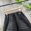 DIMANAF Plus Size 2025 Summer Jeans Women Shorts Pants Elastic Short High Waist Casual Basic Loose Pants Maxi
