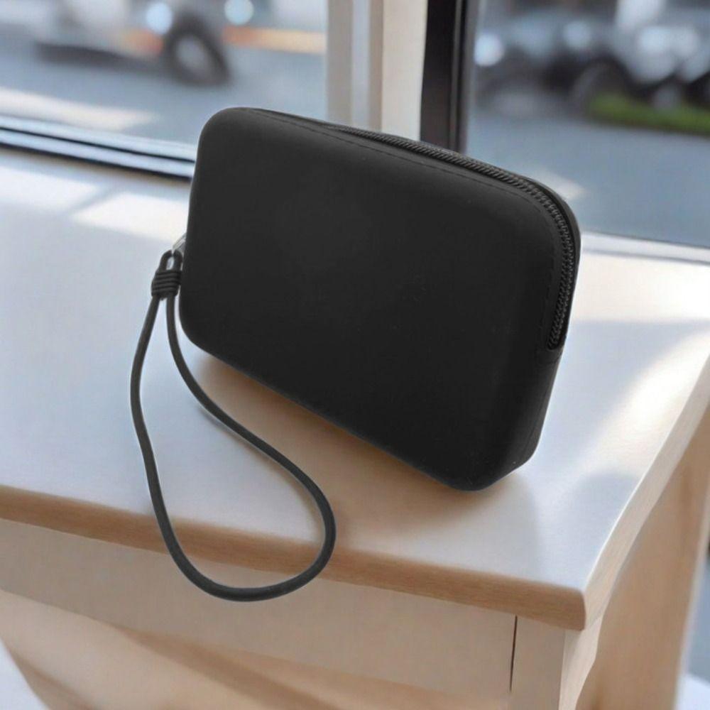 Кошелек для монет большой вместимости однотонный, сумка для канцелярских принадлежностей, портативная сумка для хранения помады, для женщин