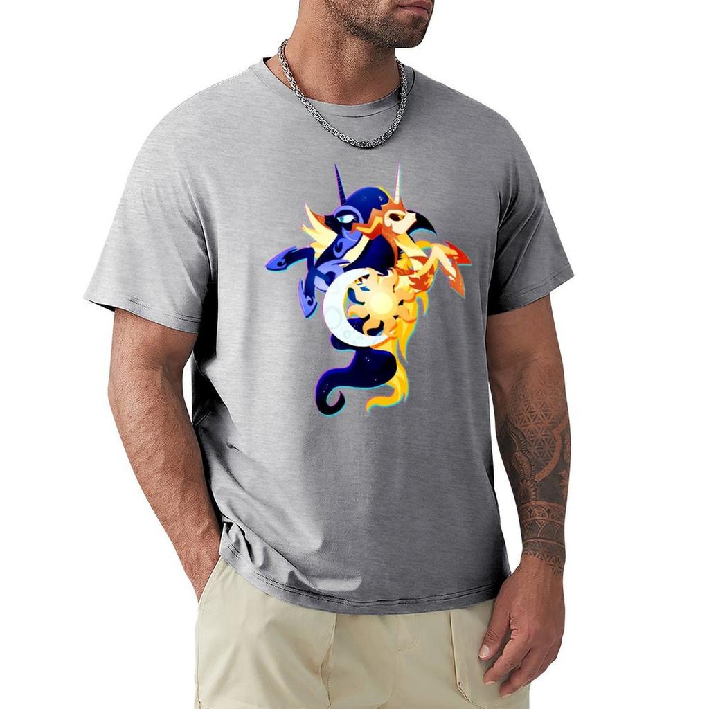 Футболка Nightmare Moon And Daybreaker Blanks Graphic Shirts Shirts Men Graphic