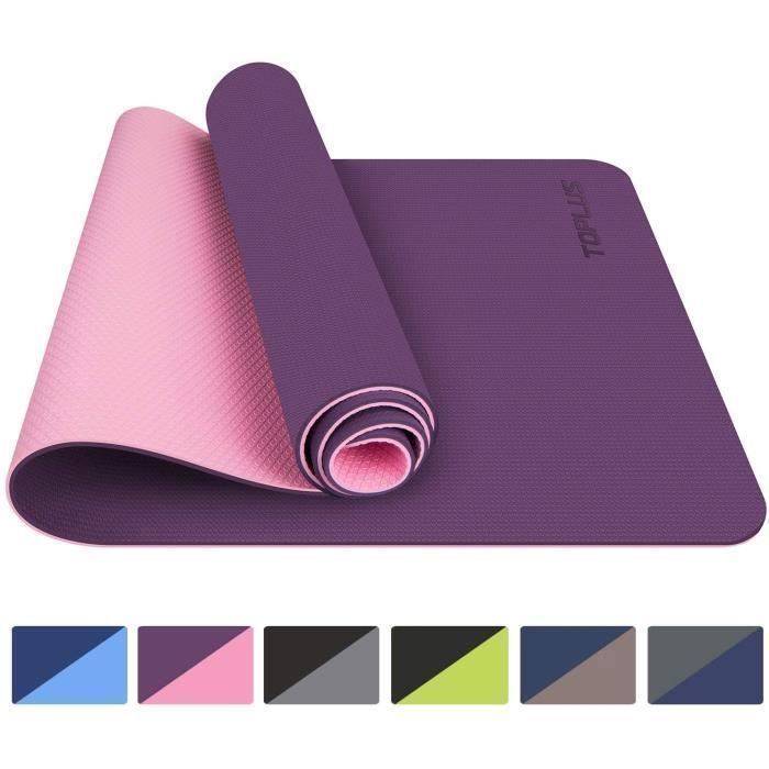 Yoga Mat - Unspecified - 183x61x0.6 Cm - Purple - Non-slip - Recyclable TPE