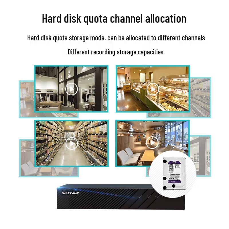 Hikvision 8-Channel PoE Network Video Recorder CN plug (adapter included)