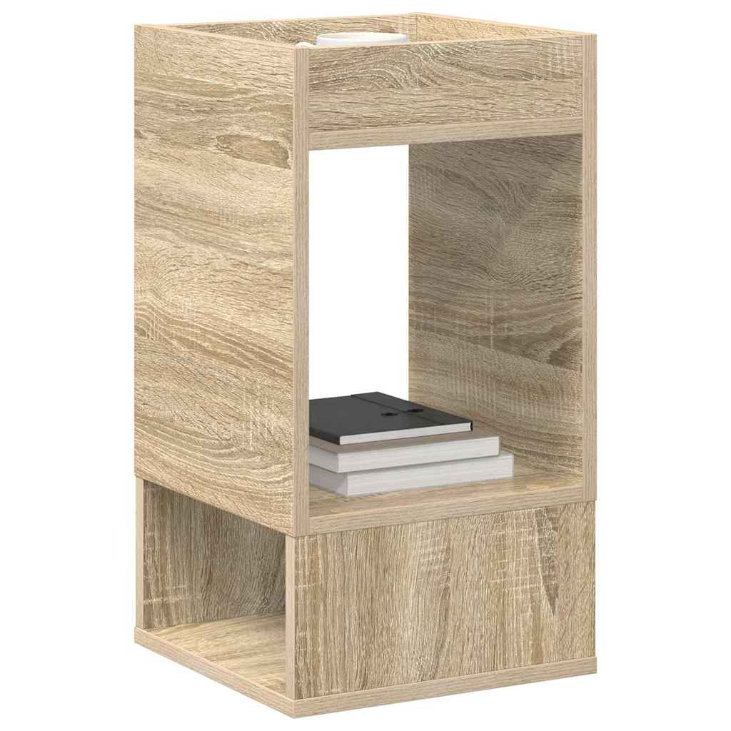 Side Table Sonoma Oak 30 x 30 x 56 cm Engineered Wood
