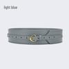 Women's Wide Leather Waist-Slimming Belt – Stylish Outerwear Accessory for Shirts and Dresses.