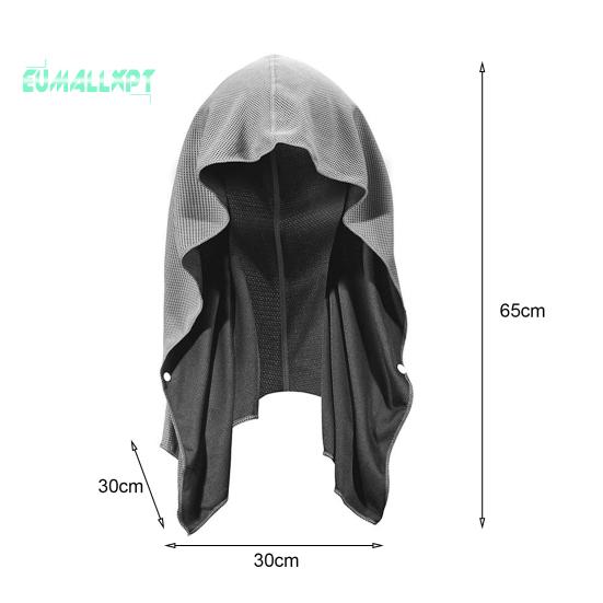 Охлаждающее полотенце с капюшоном, впитывающее пот, очень мягкое, защита от солнца, быстросохнущее полотенце для пота, накидка на шею, спортивные принадлежности