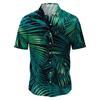 European And American Men'S Casual Short-Sleeved Shirt 3D Printed American Independence Day Shirt