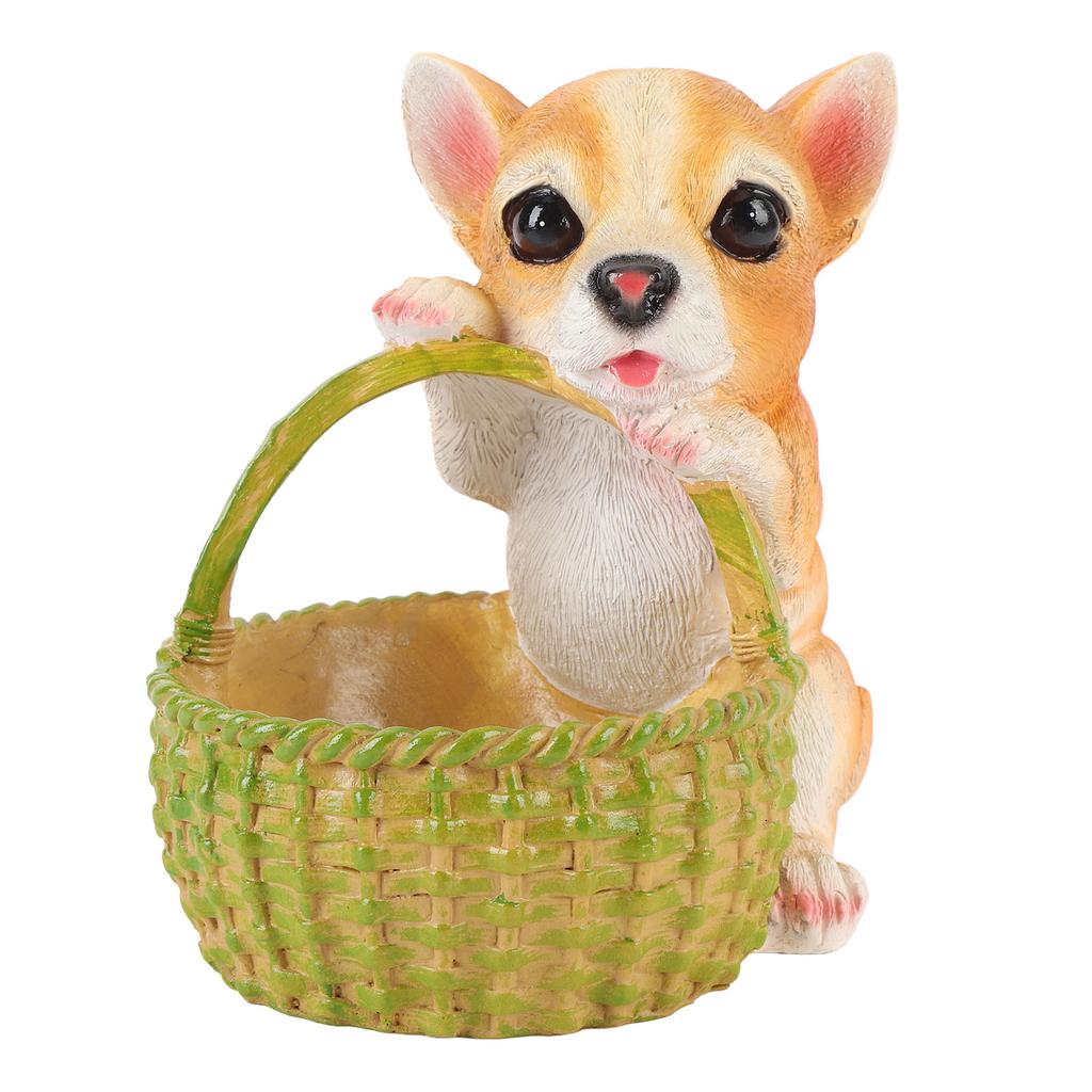 Puppy Key Storage Box Resin Desktop Dog Ornament for Entryways Living Rooms Home Decor Type B