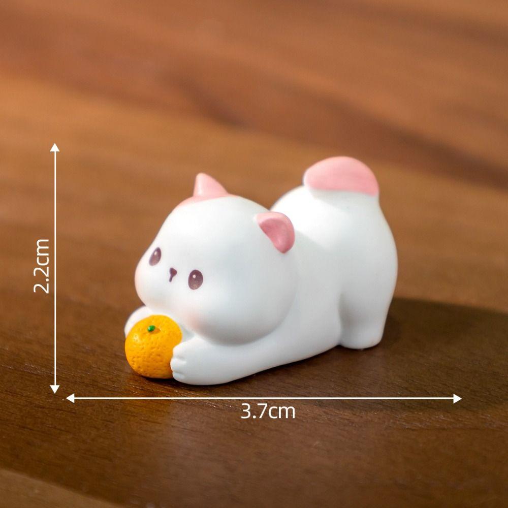 DIY Doll House Cat Doll Gardening Mini Animals Figurine Creative Miniature Figurines