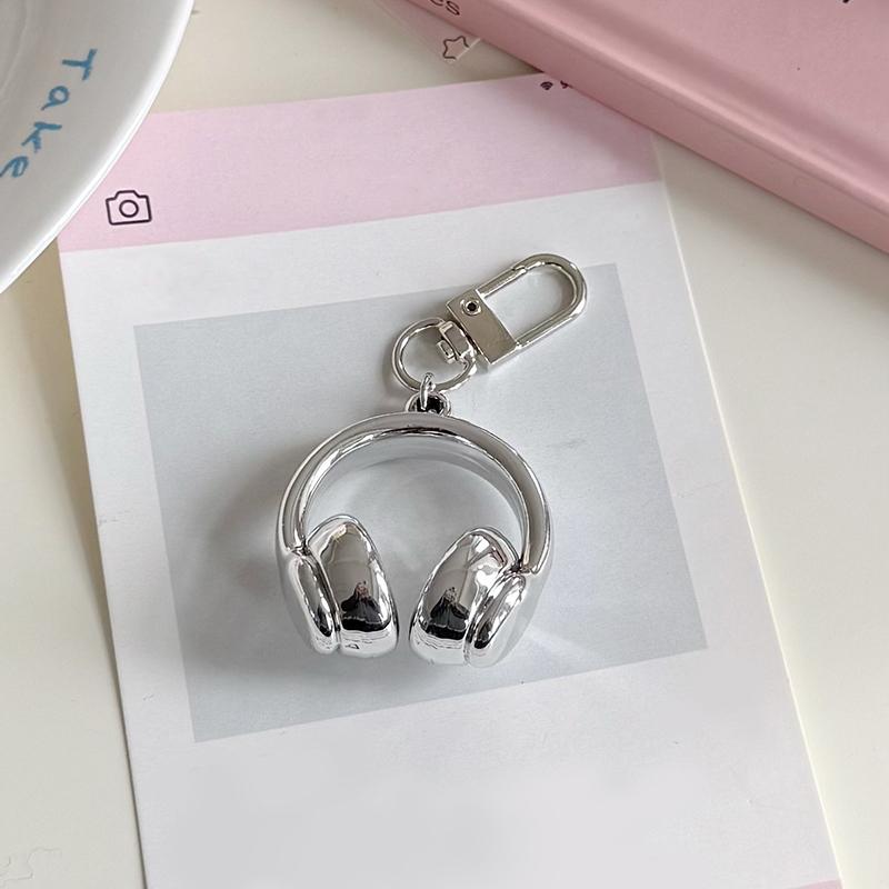1 шт. Брелоки DIY Аксессуары Подвески для сумки Милые 3D Форма наушников Y2K Украшение Креативные Подвески для мобильного телефона Смешные Разноцветные