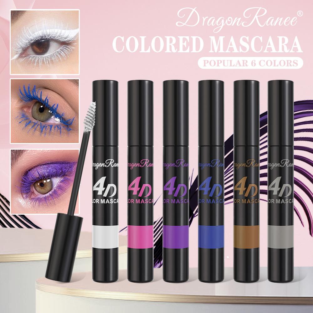 5D Colorful Volume Mascara Lasting Styling Blue Purple Curling Lengthen Waterproof Quick Dry Eye Makeup Eyelash Silk Extension