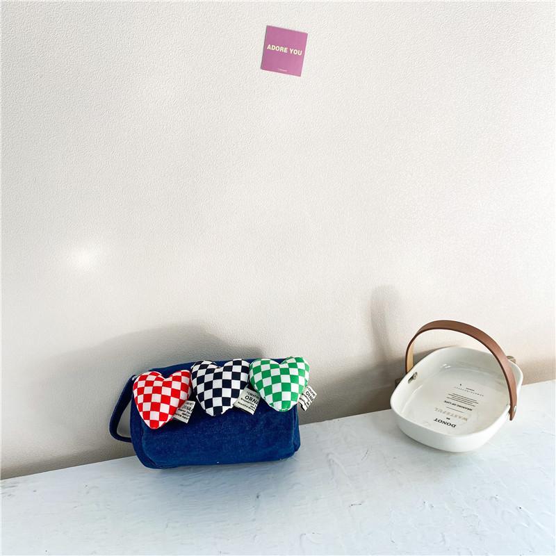 Stylish Baby Coin Purse Adorable Korean Style Children Shoulder Bag With Heart Design