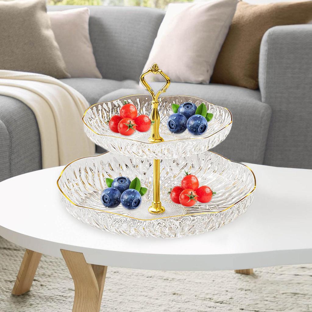Fruit Plate Cupcake Stand Decorative Modern Dessert Cake Serving Platters for Party
