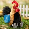 28cm Fluffy Chicken Plush Toys Cute Farmyard Animal White Yellow Chicken Plushies Funny Wet Chick Dolls Girl Boy Gift Home Decor
