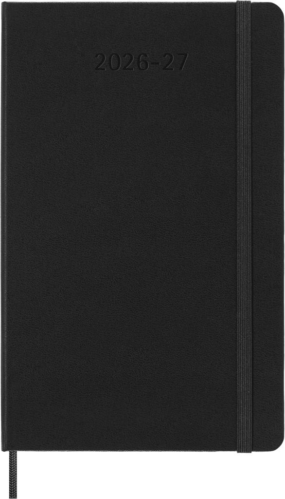 Moleskine 2026 Еженедельник Июль 18 Горизонтальный x Черный DHB18WH3Y27 Дневник, Начало, Месяцы, (Большой размер) (13см 21см), Твердый переплет,
