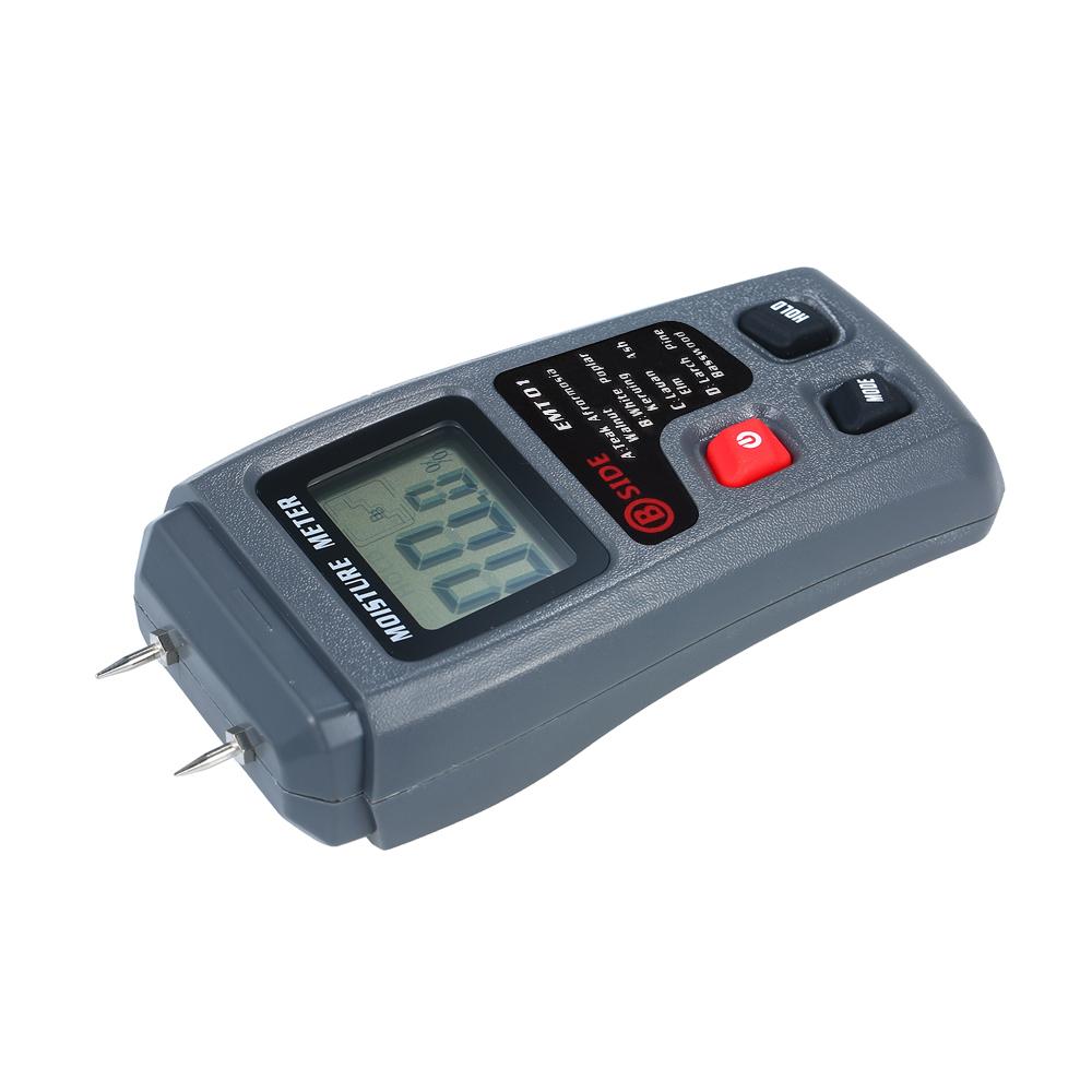 Wood Moisture Test Moisture Meter 4 Modes Portable Hygrometer Pin Type Timber Humidity Instrument