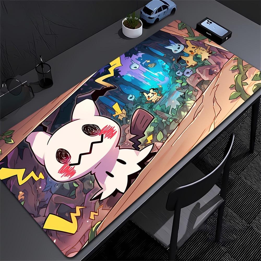 Charmander Bulbasaur Squirtle Large Mouse Pad Kanto Trio Desk Mat for Office Gaming
