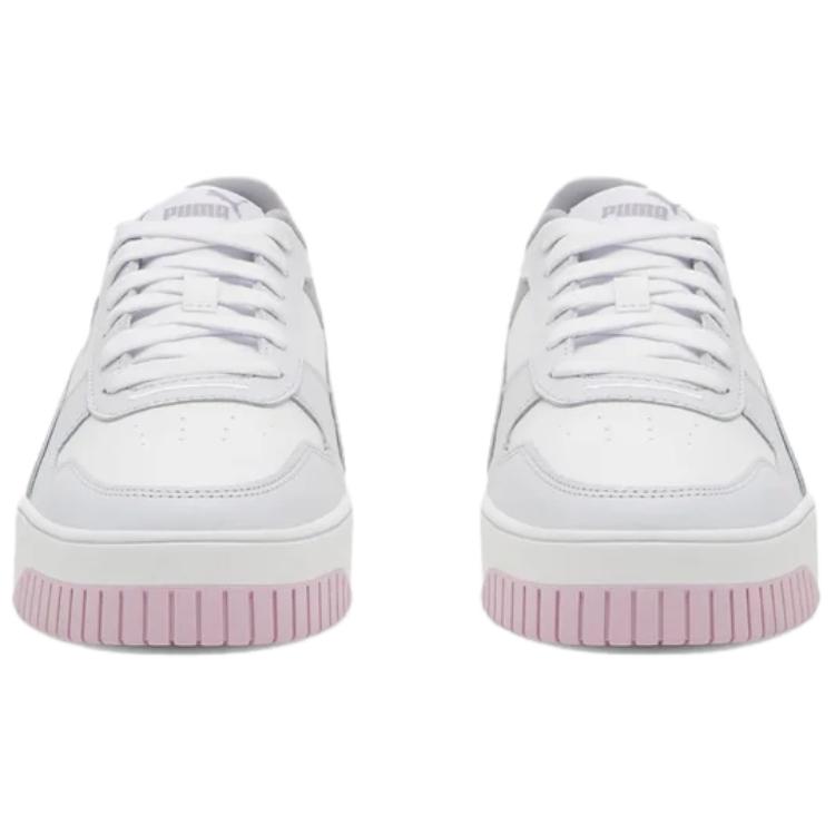 Puma Carina Street Повседневные Универсальные Ударопрочные Низкие Кроссовки Женские Кроссовки Белый Фиолетовый 389390-23