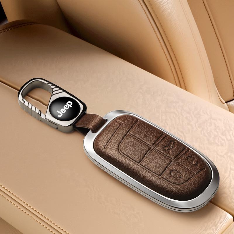 Чехол для ключа Jeep, совместимый с Compass, Cherokee, Commander, Grand Cherokee, корпус ключа