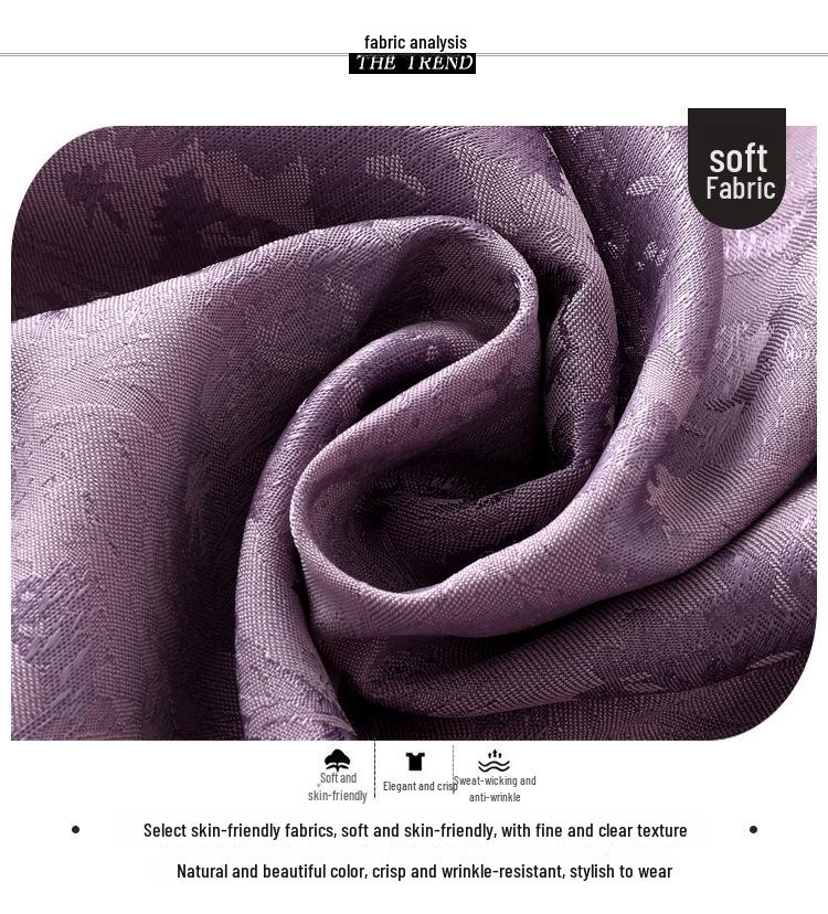 Женская зеленая рубашка из искусственного шелка Ханчжоу: Китайский стиль, длинный рукав, свободный крой, удобный и дышащий атласный топ.