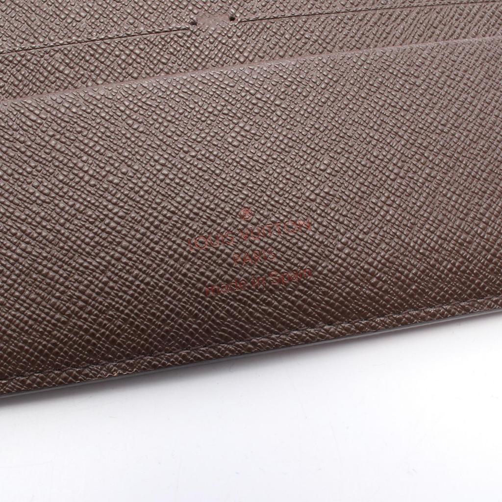 Used LOUIS VUITTON Portefeuille Insolite Damier Ebene Bifoldpurse N63071 PVC Brown Used Women