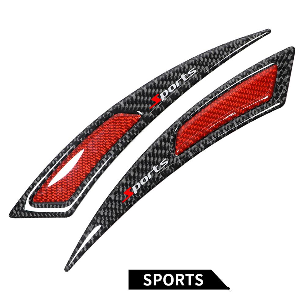 2 шт. Накладки на колесные арки из углеродного волокна, губы, накладки на крылья, защитная полоса