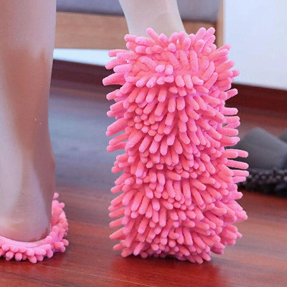 Microfiber Wiping Slippers Portable Cleaning Slippers Cleaning Tools Mopping Shoes Unisex