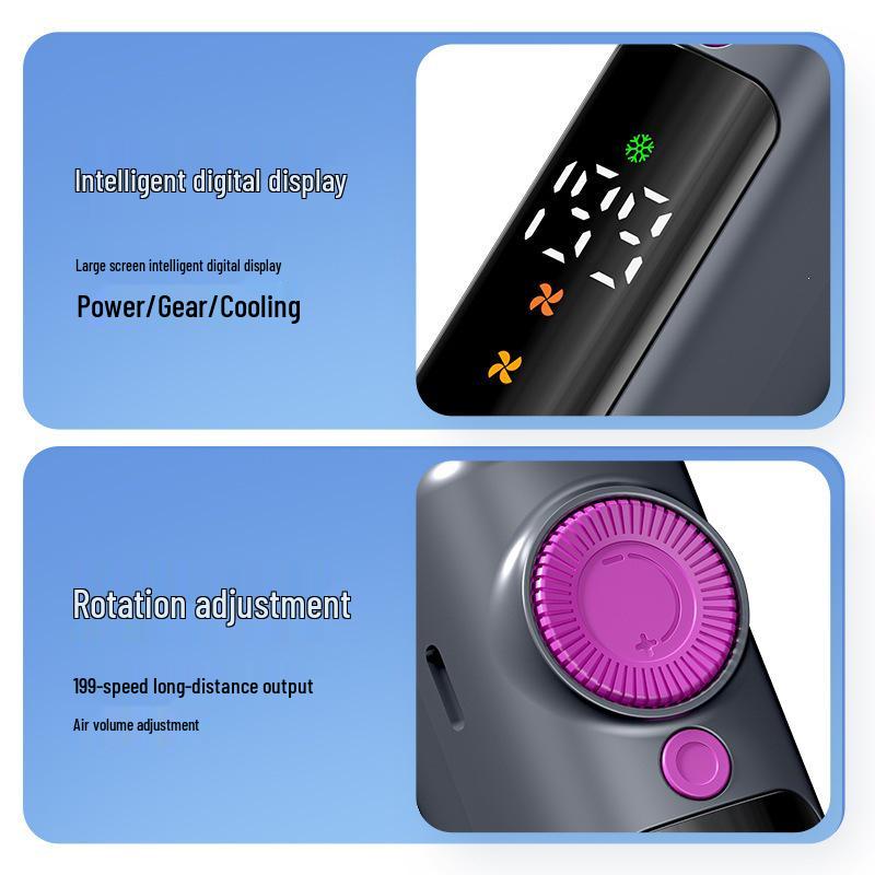 Portable Silent Cooling Mini USB Rechargeable Handheld Fan with Ice Pack