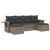 VidaXL Salon de Jardin avec Coussins 6 pcs, Canapés de Terrasse, Ensemble de Meubles de Patio, Mobilier d'Extérieur, Gris 3227061
