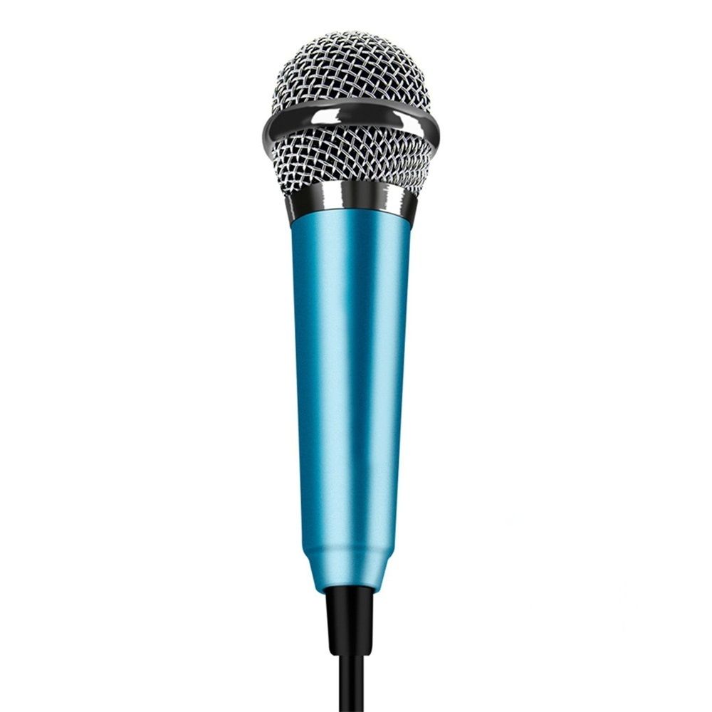 Portable Audio Stereo Condenser Karaoke 3.5mm Wired Mini Microphone