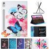 Painted-on Case For Lenovo Tab M10 X605L X605F/M10 Plus X606F X606X/Lenovo Tab M10 Plus/Lenovo Tab P11 Pro PU Leather Shockproof Cover Tablet Cases