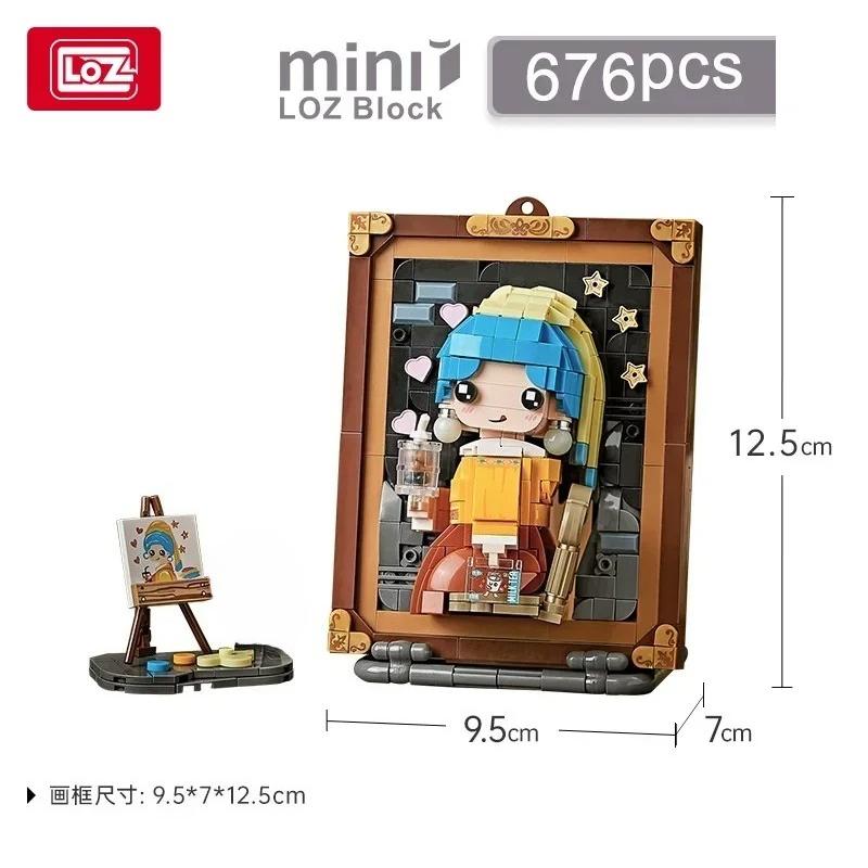 Loz Blocks Веселые Творческие 3D Рисование Кошка Образовательные Строительные Кирпичики Арт Игрушки Для Девочки Подарок Новогодний Подарок Рождество Санта