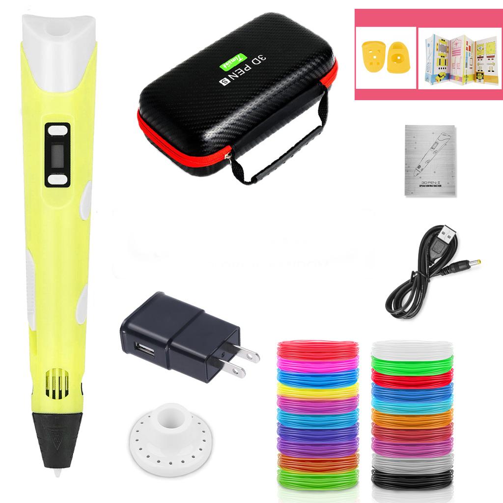 3D-ручка для детей, 3D-ручки для печати «сделай сам», карандаши для рисования с чехлом на нити PLA, новинка, подарок для детей, подарок на день рождения