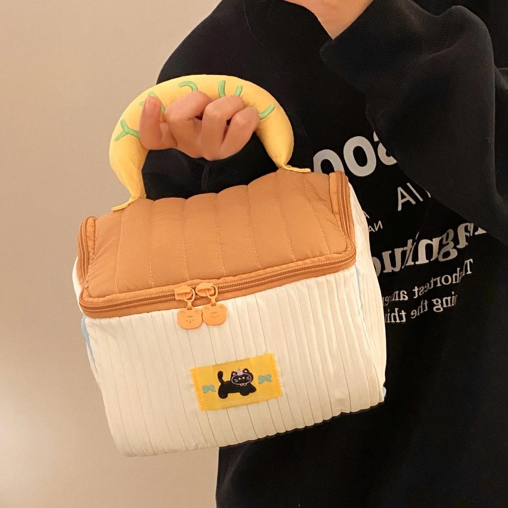 Cute House Makeup Bag Large Capacity Cosmetic Bag Portable Travel Storage Bags for Women Handheld Storage Bag Organizer 2025 New