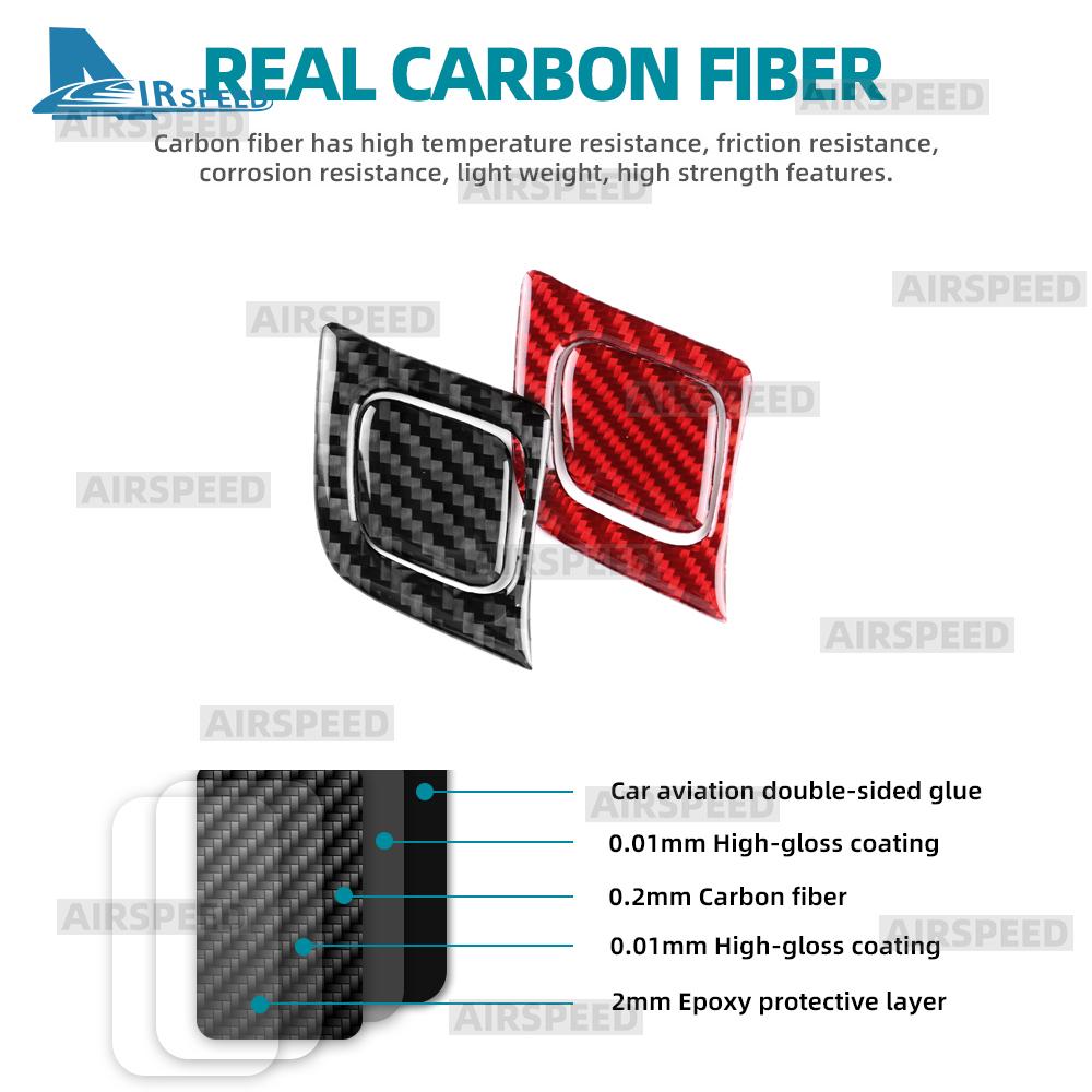 Carbon Fiber Interior Sticker for BMW i3 2013-2022 Dashboard AC Panel Side Button Panel Trim