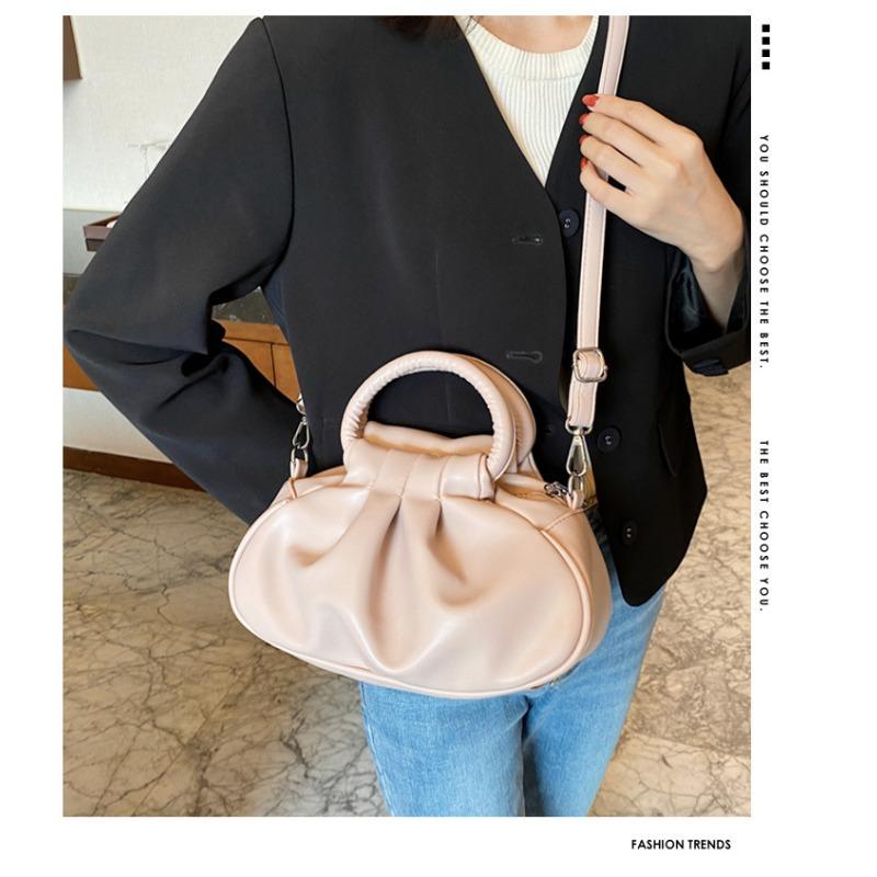 Vintage Pleated Bag Cloud Underarm Bag Hand Bag Single Shoulder Crossbody Bag