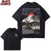 T404 Mount Fuji T Shirt Japanese Streetwear Vintage Japanese Poster Tee Minimalist Fuji Graphic Unisex Cotton Tee Y2K Japan