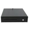 Cash Register Box 3 Coin Tray 4 Bill 3 Level Lock Black DC 12?24V with 2 Keys for Supermarket